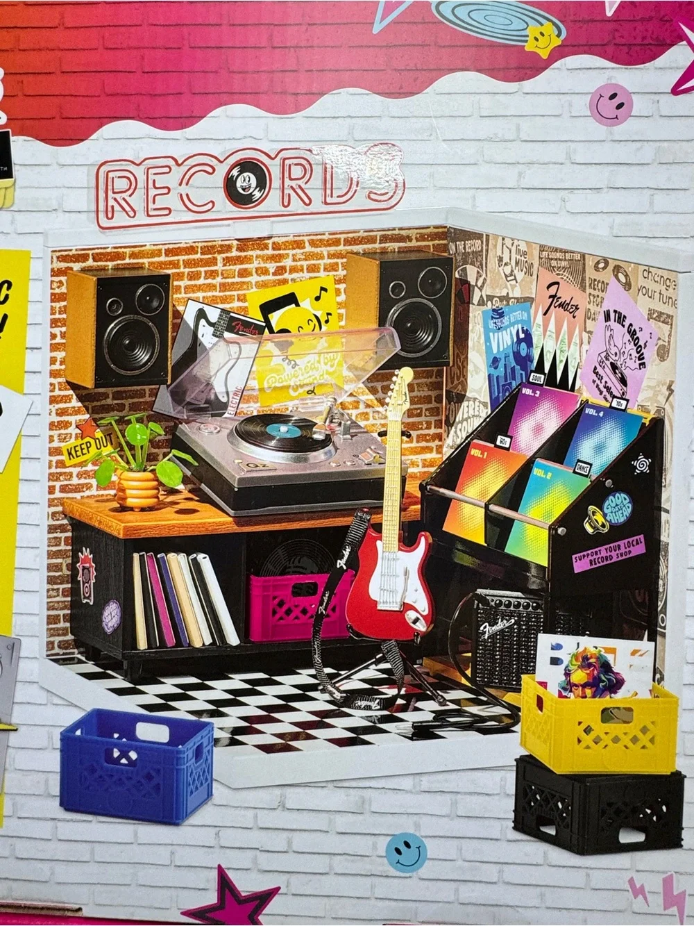 MGA’S MiniVerse Real Music Records Playset